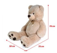 Rappa Velký plyšový medvěd Luďa 120 cm béžový s visačkou