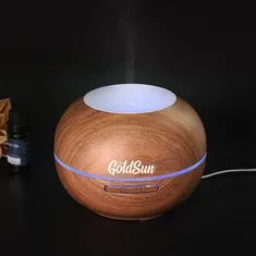 GOLDSUN Aroma Difuzér "Exclusive 200ml" osvěžovač a zvlhčovač vzduchu - Světlé dřevo