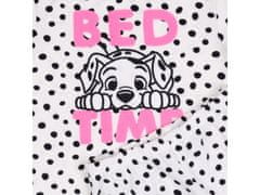 sarcia.eu Dívčí pyžamo Disney 101 dalmatinů, bílé černé puntíky s dlouhým rukávem 3-4 lat 104 cm