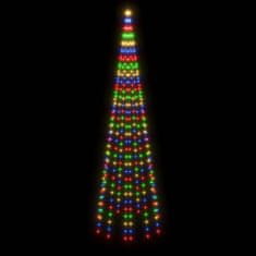 Vidaxl Vánoční stromek na stožár 310 barevných LED diod 300 cm
