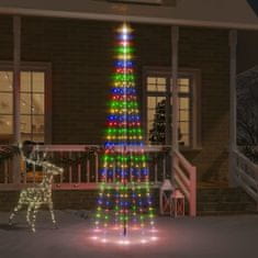 Vidaxl Vánoční stromek na stožár 310 barevných LED diod 300 cm