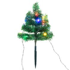 Greatstore Vánoční stromky k cestě 6 ks vícebarevné LED diody 45 cm PVC
