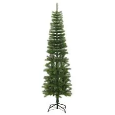 Greatstore Umělý úzký vánoční stromek se stojanem 180 cm PE