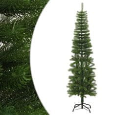 Greatstore Umělý úzký vánoční stromek se stojanem 180 cm PE