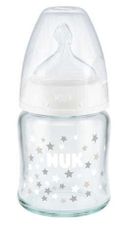 Nuk kojenecká láhev Anti-colic s kontrolou teploty 120 ml - růžová