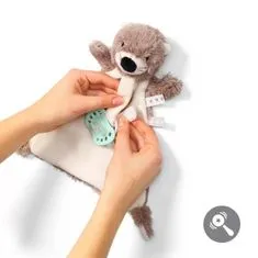 BABY ONO hračka mazlíček s klipem na dudlík vydra
