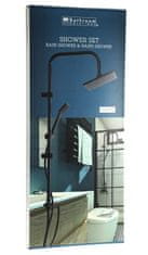 EXCELLENT Sprchový set bez baterie na stěnu DÉŠŤ matná černá KO-CF6000020