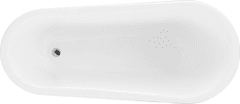 Mexen Retro volně stojící vana 170x75 cm bílá chrom nohy , sifon chrom (53251707500-00)
