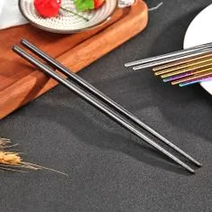 Northix Hůlky / Chopsticks z nerezové oceli - Bronz 