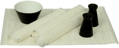 Autronic Prostírání bambusové, sada 4 ks, bílá barva, 30 x 45 cm TH-015 WH, sada 4 ks