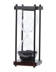 HOMESTYLING Přesýpací hodiny dekorativní dřevo / sklo 24,5 cm