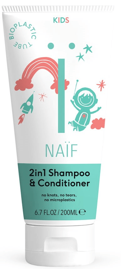 Levně NAIF Dětský šampon a kondicionér 2v1 pro snadné rozčesávání