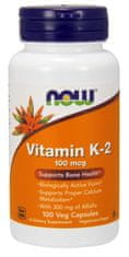 NOW Foods Vitamin K2 jako MK-4, 100 ug, 100 rostlinných kapslí