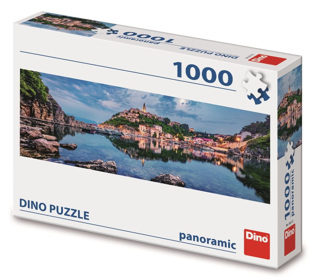 Levně Dino Ostrov Krk 1000 panoramic puzzle