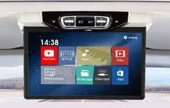 CARCLEVER Stropní LCD monitor 15,6 šedý s OS. Android HDMI / USB, pro Mercedes-Benz V260 (ds-157AMC)