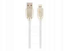 Gembird Kabel USB - Apple Lightning 1m bílý/zlatý