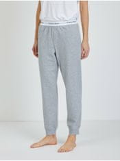 Calvin Klein Světle šedé dámské žíhané pyžamové kalhoty Calvin Klein Underwear XS