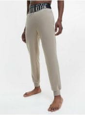 Calvin Klein Béžové pánské pyžamové kalhoty Calvin Klein Underwear L