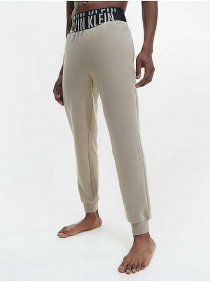 Calvin Klein Béžové pánské pyžamové kalhoty Calvin Klein Underwear