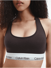 Calvin Klein Tmavě hnědá dámská podprsenka Calvin Klein Underwear S