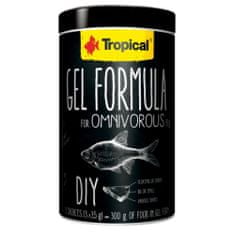 TROPICAL Krmivo pro akvarijní ryby Gel Formula for Omnivorous Fish 1000ml (3x35g)