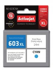 ActiveJet Inkoust AE-603CNX, alternativa Epson 603XL, 14ml modrý