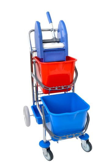 EASTMOP Úklidový vozík KAMZÍK - provedení 2 košíky