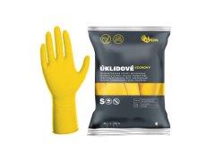 Espeon Úklidové latexové rukavice ECONOMY 1 pár, nepudrované, žluté, 25 g; velikost: S