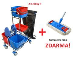 EASTMOP 2 x úklidový vozík KOMBI JOOKY II kompletní výbava + kompletní mop ZDARMA!