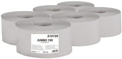 Primasoft  Jumbo toaletní papír 190 mm, 1 vrstva, recykl, návin 120 m - 12 ks