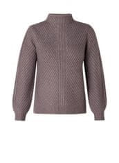 YEST fialkový hrubě pletený svetr do stojáčku Velikost: 38