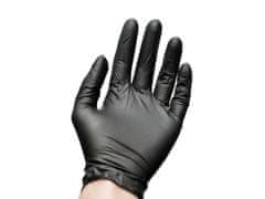sarcia.eu Černé nitrilové rukavice bez pudru 100ks M