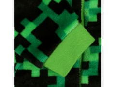 sarcia.eu Minecraft jednodílné chlapecké pyžamo zeleno černé 5-6 let 116 cm
