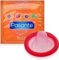 XSARA Pasante strawberry – jahodový kondom 1 kus – pss 1050ra