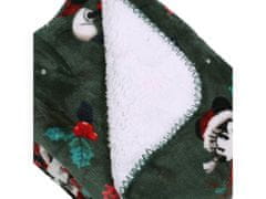 sarcia.eu Vánoční zelená deka 120x150 cm Mickey Mouse 
