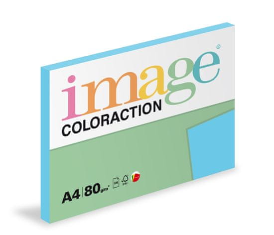 Image Papír kopírovací Coloraction A4 80 g modrá sytá 100 listů