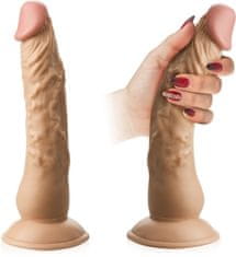 XSARA Velký realistický penis z kůže cyberskin na přísavce – dds d3028