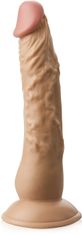 XSARA Velký realistický penis z kůže cyberskin na přísavce – dds d3028