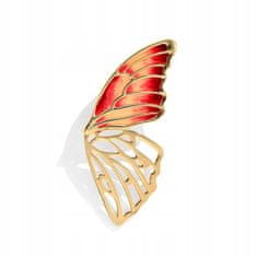 Pinets® Brož motýlí křídlo pozlacené 24karátovým zlatem