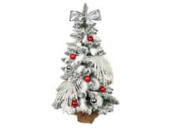 LAALU.cz Ozdobený umělý vánoční stromeček POLÁRNÍ ČERVENÁ 60 cm s LED OSVĚTELNÍM V KVĚTINÁČI