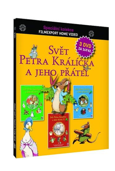Svět Petra Králíčka I-III /papírové pošetky/ (3 DVD)