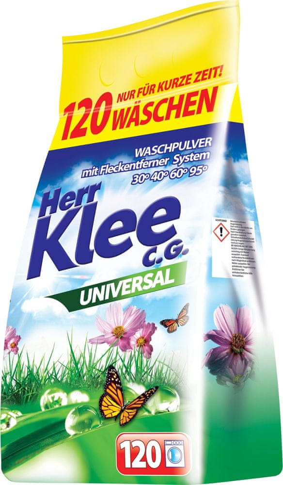 Levně Herr Klee Universál prací prášek 120 praní, 10kg