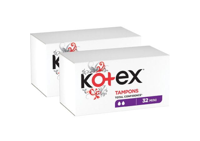 Kotex PACK Tampony Mini 2 x 32ks