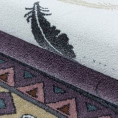 Ayyildiz Dětský kusový koberec Funny 2104 violet kruh 120x120 (průměr) kruh cm