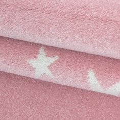Ayyildiz Dětský kusový koberec Bambi 870 pink kruh 160x160 (průměr) kruh cm
