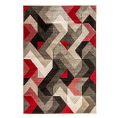 Flair Rugs Kusový koberec Hand Carved Aurora Grey/Red 200x290 cm