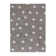 Pro zvířata: Pratelný koberec Polka Dots Grey-White 120x160 cm