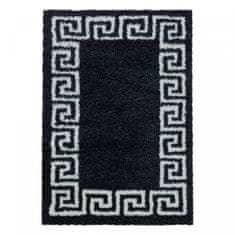 Ayyildiz Kusový koberec Hera Shaggy 3301 anthrazit 80x250 cm