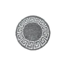 Ayyildiz Kusový koberec Hera Shaggy 3301 grey kruh 80x80 (průměr) kruh cm