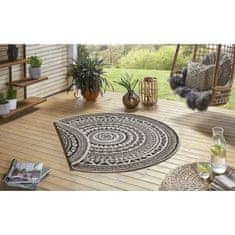 Hanse Home Kusový koberec Twin Supreme 103856 Black/Cream 140x140 (průměr) kruh cm